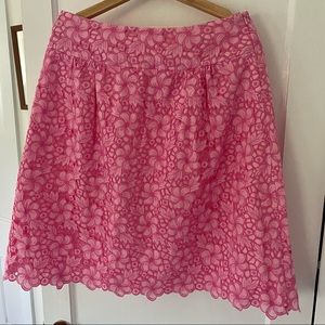 Pink Lilly Pulitzer Flower Skirt - Size 10